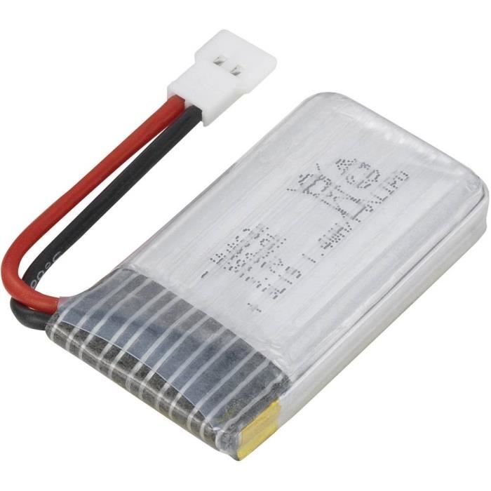 Pack d'accus de modélisme (LiPo) 3.7 V 380 mAh Hubsan H107-a24 cosse plate mâle