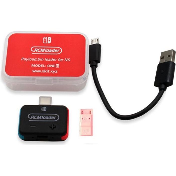 Chargeur RCM + Kit de gabarit RCM pour Nintendo Switch NS HBL OS SX Payload Dongle USB