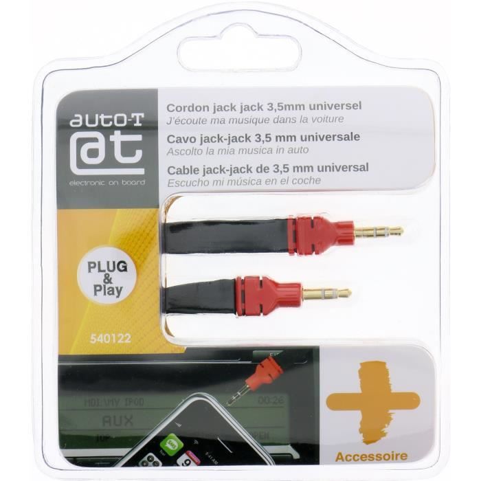 AUTO-T Cordon Jack/Jack 3,5mm 1,2m smartphone/MP3