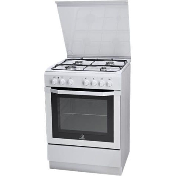Indesit I6GSH1AF(W)-I Cuisinière pose libre largeur : 60 cm profondeur : 60 cm hauteur : 85 cm classe A blanc