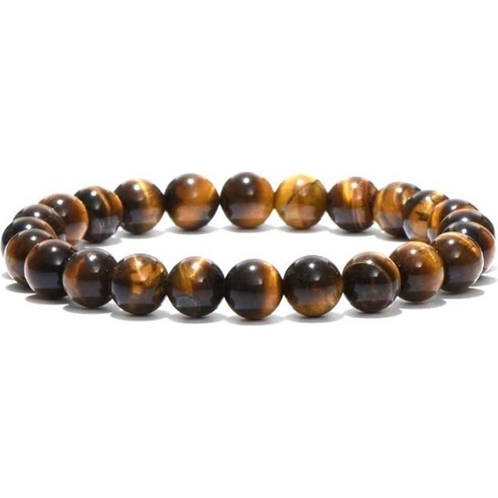 Bracelet en Oeil de Tigre - Protection et confiance en soi - Lithothérapie