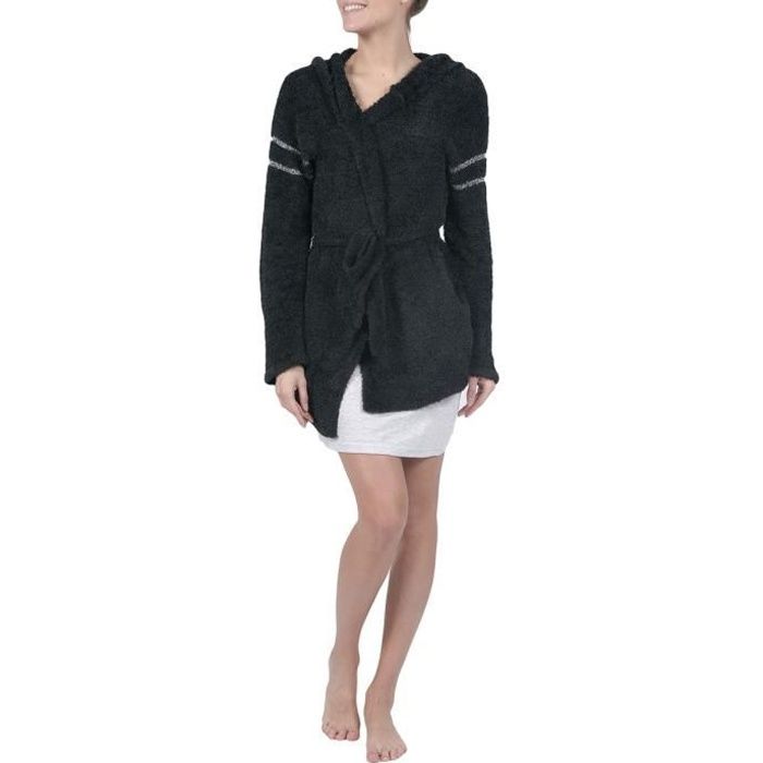 Peignoir éponge court femme