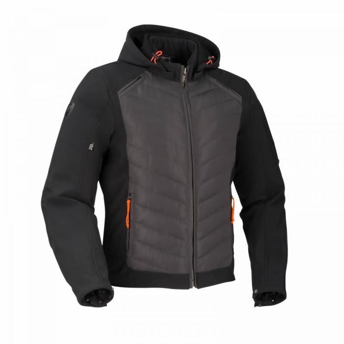 SEGURA NATCHO VESTE MOTO NOIR GRIS M