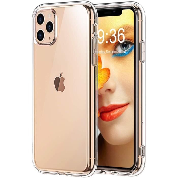 Housse Etui Coque Silicone Pour Iphone 11 pro Transparent