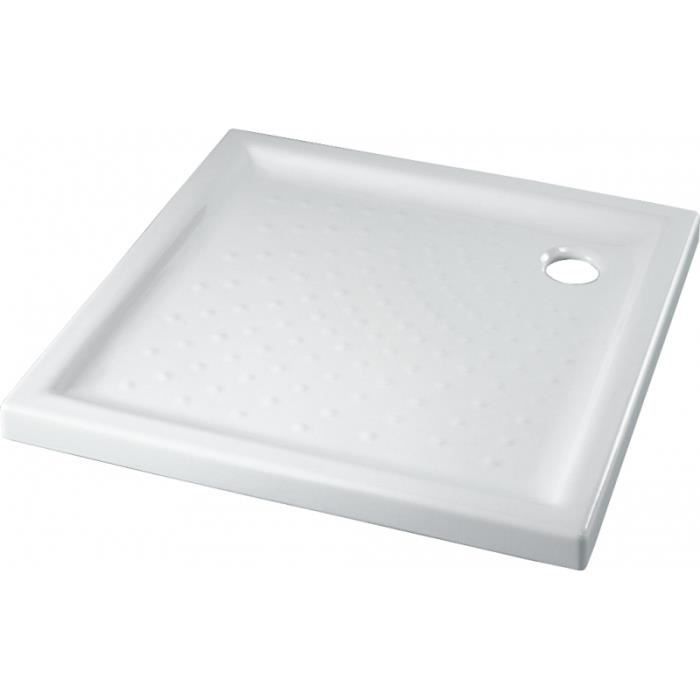 Receveur de douche extra plat en grés 80X80 NF