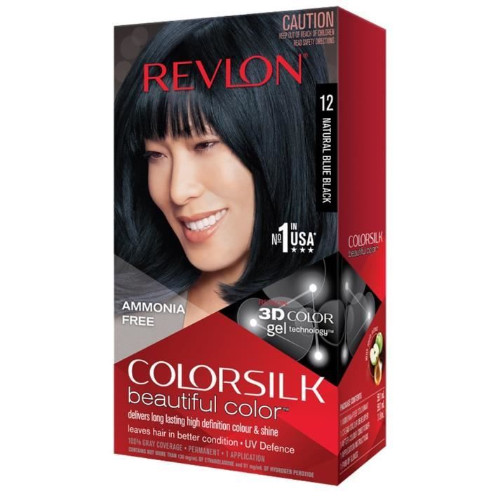 COLORSILK Coloration N°12 - Noir bleuté naturel - 59,1 ml