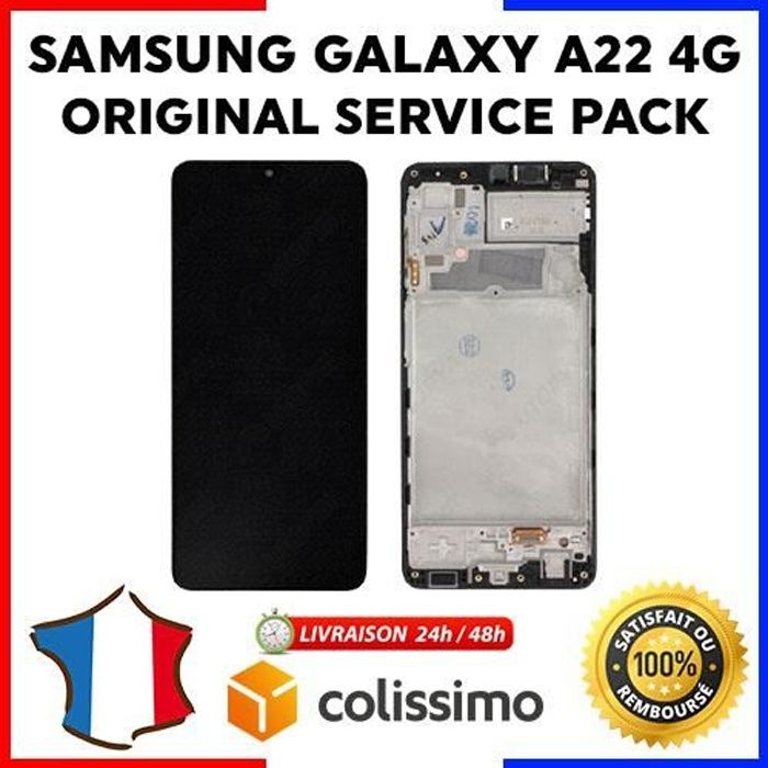 Ecran LCD + Vitre Tactile Samsung Galaxy A22 4G SM-A225F ORIGINAL Service Pack