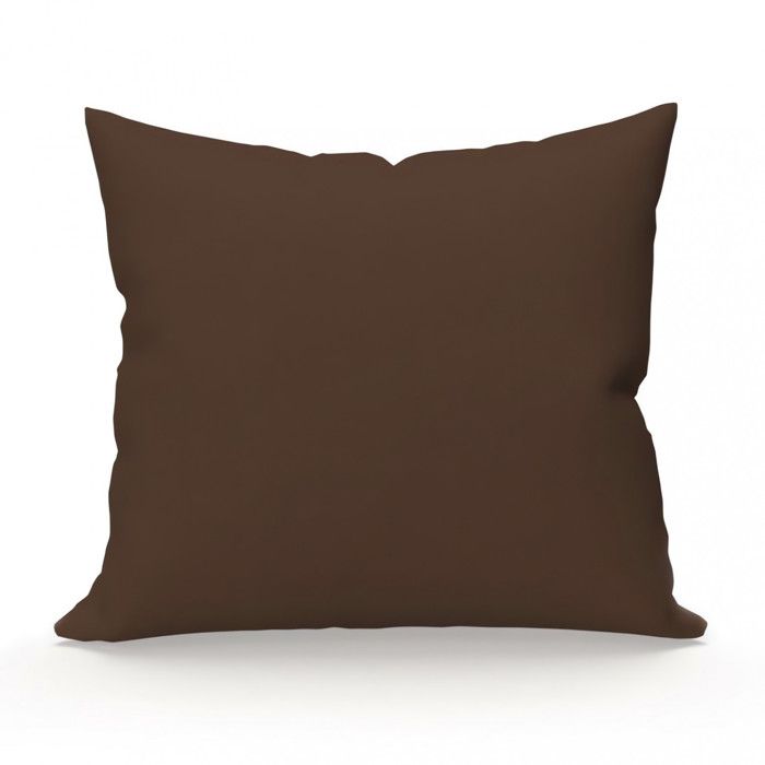 Taie d'oreiller ATMO UNI chocolat