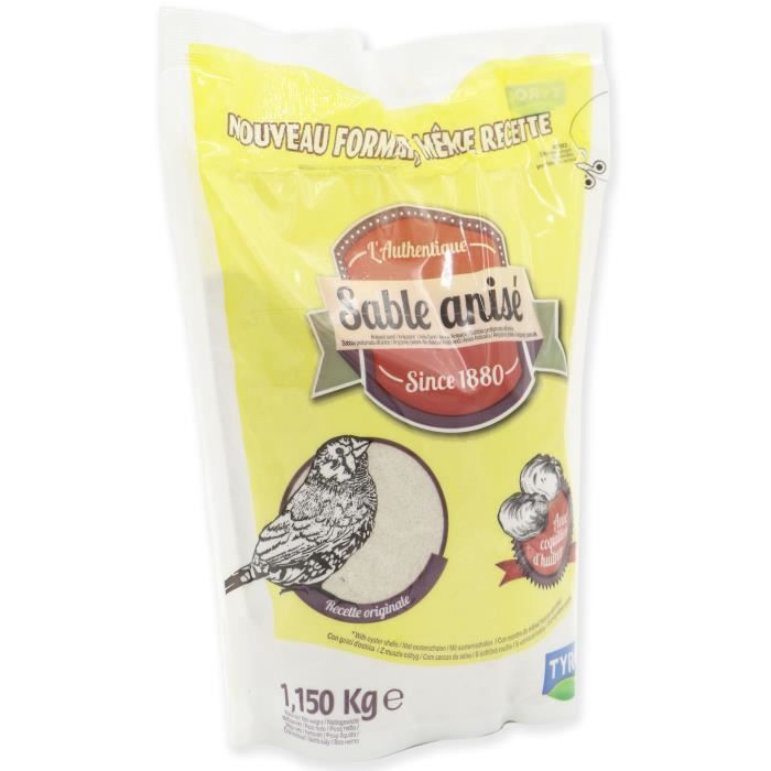 TYROL 1880 Sable anisé - Pour oiseaux domestiques - Sac de 1,15 kg