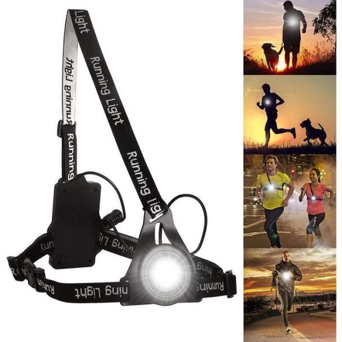 GR15032-Lampe de course LED rechargeable USB-Étanche-Légère- Lumière parfaite pour le jogging,la pêche,le camping des enfants