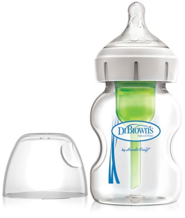 Comparer les prix de Biberon en verre - Dr Brown’s - Options+ - 150ml - Anti-colique - Col large