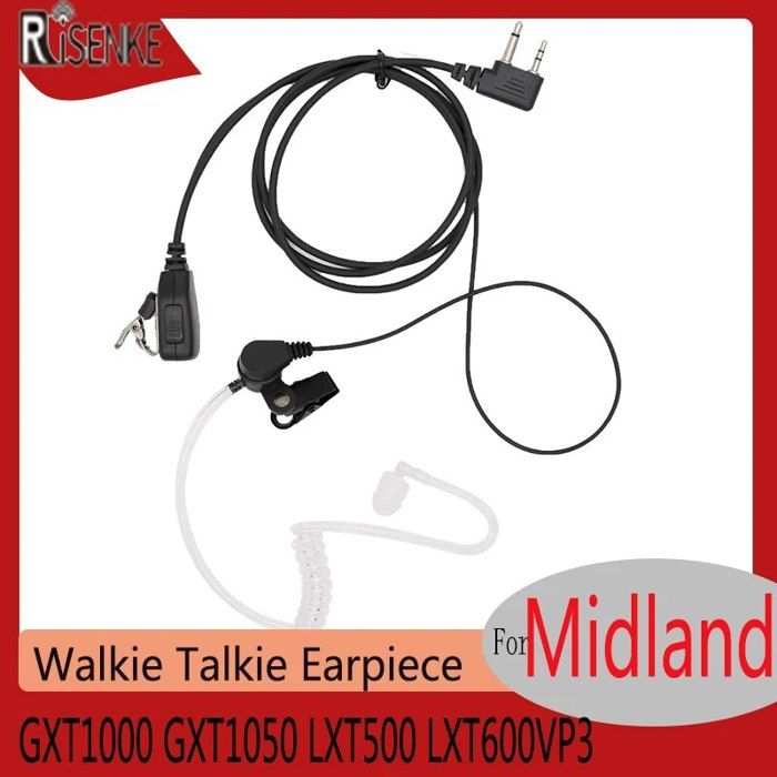 PNI - Cuffia Con Microfono E Tubo Acustico Pni Hf34 Con Spina Midland A 2 Pin Pni Hf34 - Foto 11