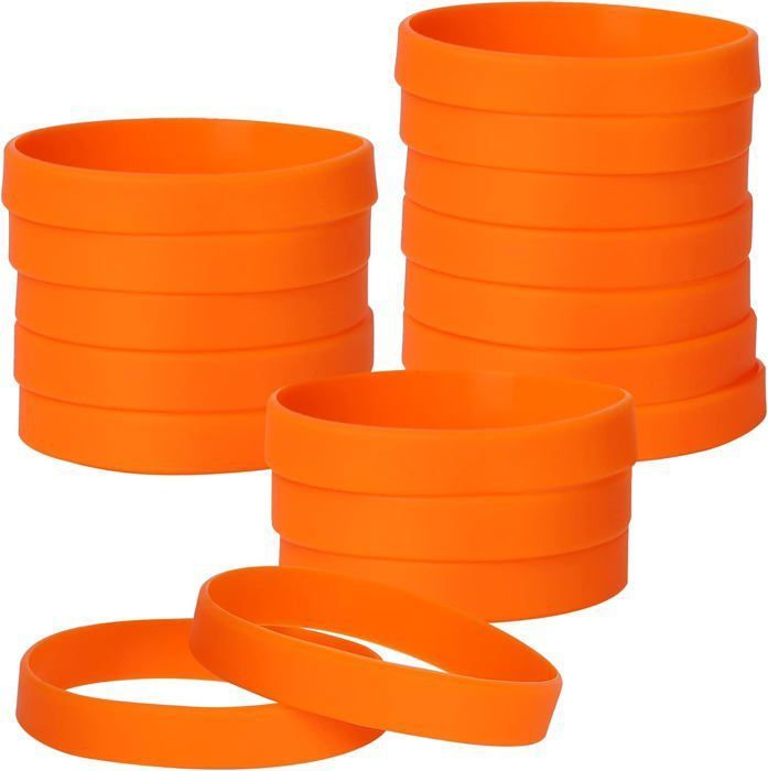 Lot De 10 Bracelets En Silicone - Unisexe Enfants/Adultes - Fermeture Crochet - Couleurs Assorties