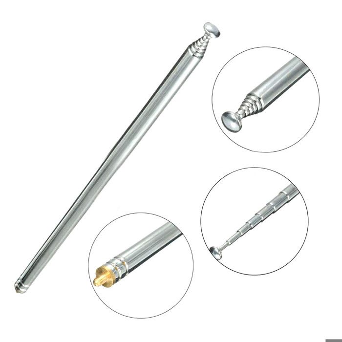 ANTENNE TELESCOPIQUE POUR Radio De 6 Sections 49cm 19.3" M7K58385 EUR 6