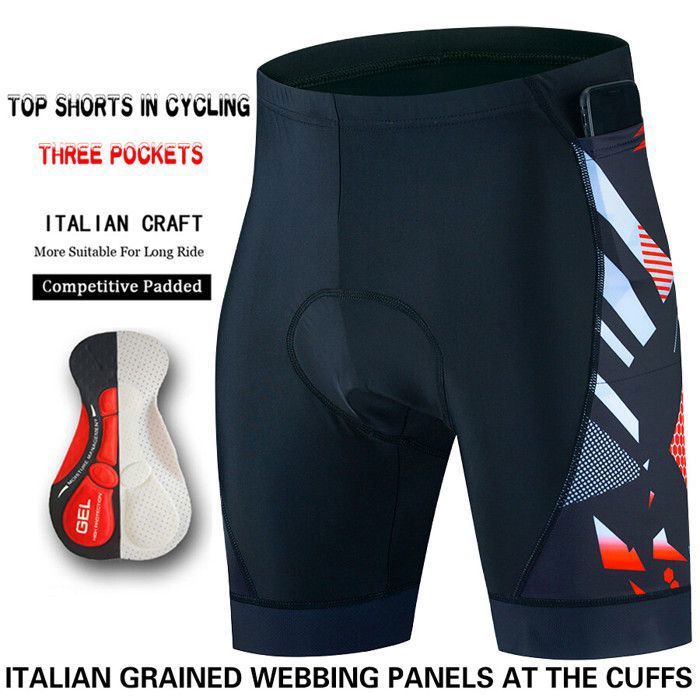 Short Cycliste Homme Cuissard à Bretelles de Cyclisme for