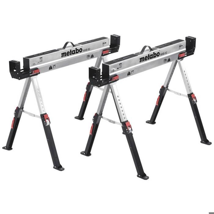 Tréteau pliable METABO MAB 82 Acier Pack de 2 590 kg de capacité