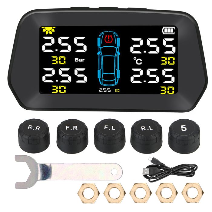 Lot De 4 Capteurs De Pression Des Pneus (TPMS) - Compatible 53474795, 68313387AB/AC