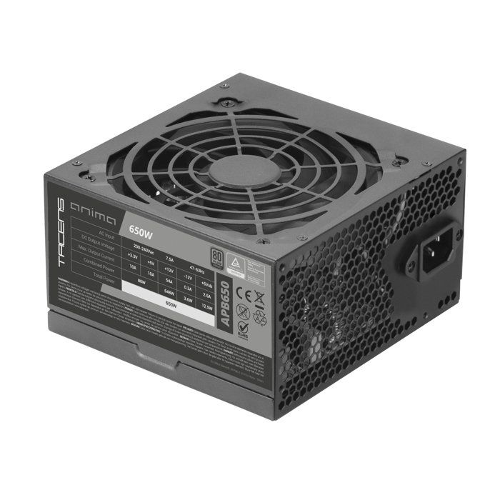 Alimentation ATX – Tacens – APB650 – 650W – 80Plus Bronze – Ventilateur Ultra-Silencieux 12cm