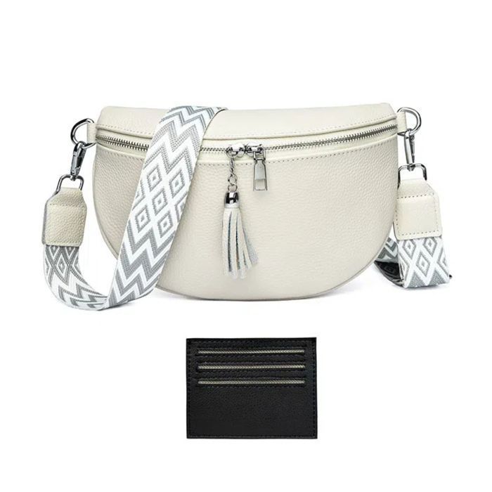 Sac Banane / Bandoulière Femme En Velours Côtelé - Réglable, 3 Compartiments - Pour Sport, Voyage, Ville - Classique Et Polyvalent