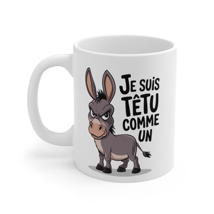 Mug Humoristique France Mug 'Me Stresse Pas !! J'Suis Déjà À Fond' - Lapin - Cadeau Original 330ml