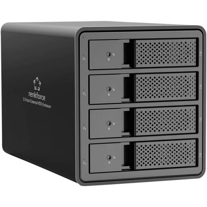 Renkforce RF 6647598 Boîtier pour disque dur 89 cm 35 4 baie 3.5 pouces USB 3.0