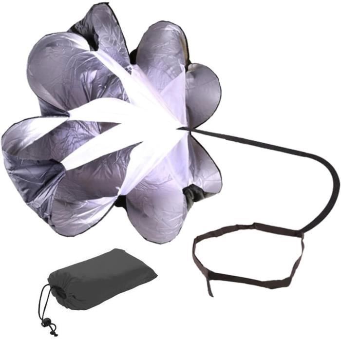 Parachute De Résistance 56 Pouces – Course Et Vitesse, Sangle Réglable (50-106 Cm), Polyester Robuste, Traînée 5-15 Kg – Pour Foot, Athlétisme, Endurance