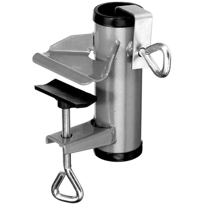 Support Parasol Balcon Menz - Solution Compacte - Fixation Stable Et Flexible - Anthracite Pied Parasol Balcon