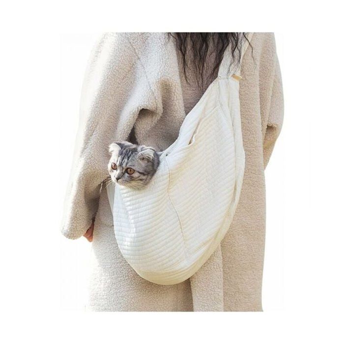 Comparer les prix de Sac transport bandoulière pour animaux - 1 portable mains libres bandoulière large respirant petits chiens chats - Sac Étiquette