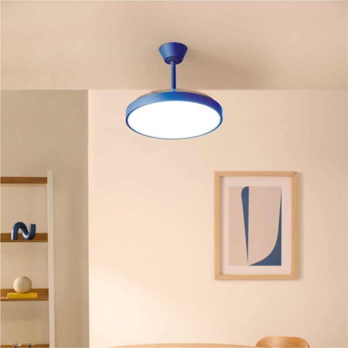 Ventilateur de plafond - Create - WIND CLEAR STUDIO - Silencieux - Pales rétractables - LED