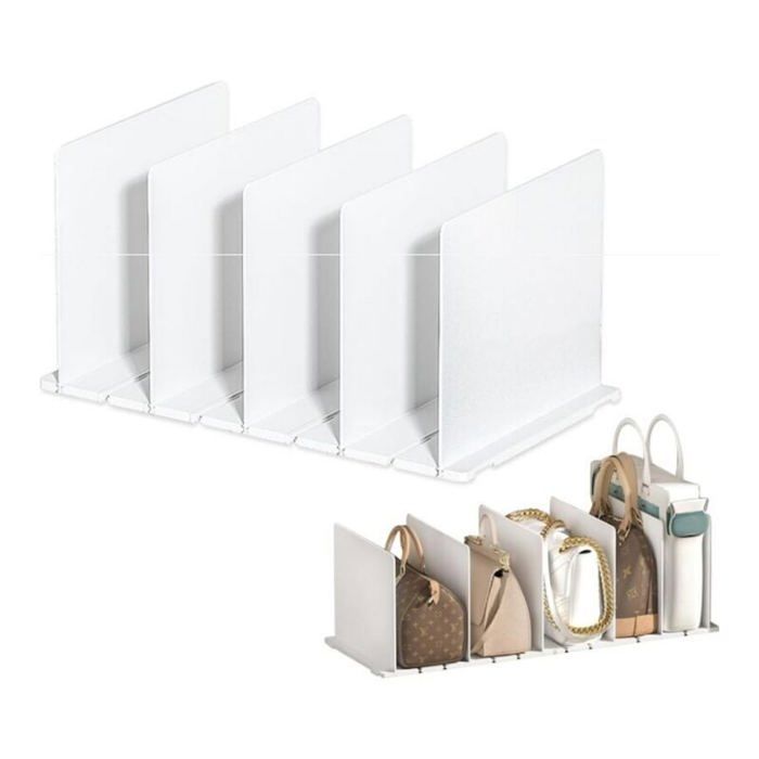 PATIKIL Lot De 8 Séparateurs D'étagère Magnétiques En Acrylique Pour Organisation De Placard, 24 X