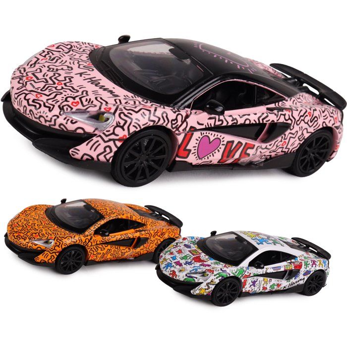 Voiture en métal Turbo Challenge BTE / 1:32 McLaren 600LT Keith Haring Modèle aléatoire - vue 2