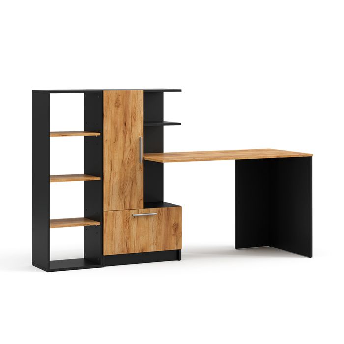 Bureau Tomy 150x59cm Lot de 2 Anthracite/Chêne de force doré Vicco 59184 Bureau Tomy 150x59cm Lot de 2 Anthracite/Chêne de force doré Vicco 59184