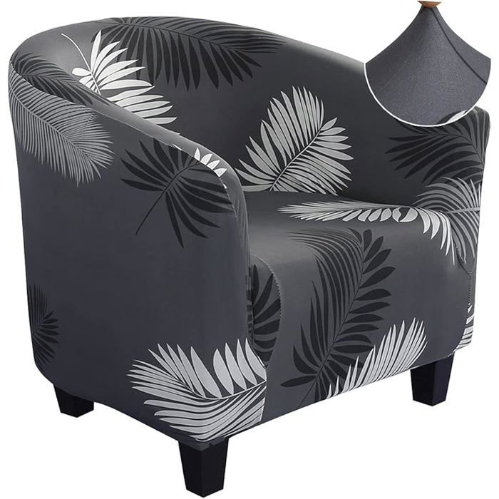 Housse pour fauteuil de style cocktail Chesterfield ou Tullsta universelle lavable amovible La Plume 1 pièce
