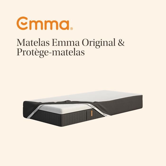 EMMA Matelas Original 80x200 + Protège-matelas Imperméable Emma 80x200 EMMA Matelas Original 80x200 + Protège-matelas Imperméable Emma 80x200