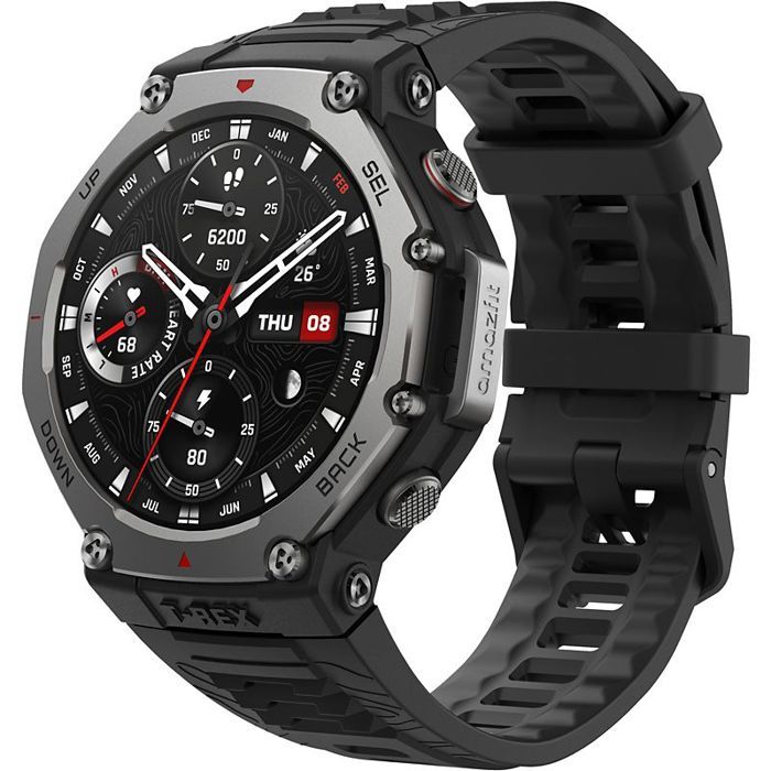 Montre de sport - AMAZFIT - T-Rex 3 - GPS multi-bandes - Étanche jusquà 10m - Autonomie longue durée