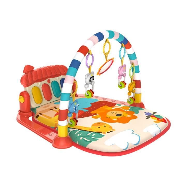 Tapis D'Éveil Bébé Nicknack Avec Piano - Jouets Suspendus - Pour Nouveau-Né Et Bébé 0-12 Mois - Multicolore