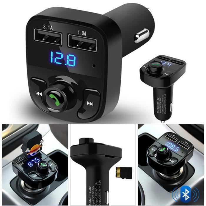 Kit mains libres de voiture sans fil Bluetooth Transmetteur FM LCD Lecteur MP3 Chargeur USB XYQ70518121_2942