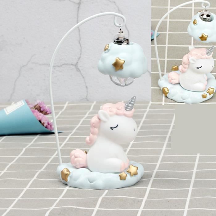 Led Lampe Licorne Rose Resine Cadeau Pour L Enfant Achat Vente