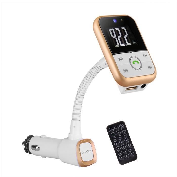 Adaptateur Bluetooth Voiture Avec Émetteur FM Et Double USB - Appels Mains Libres, Charge Rapide, Compatible Tous Véhicules