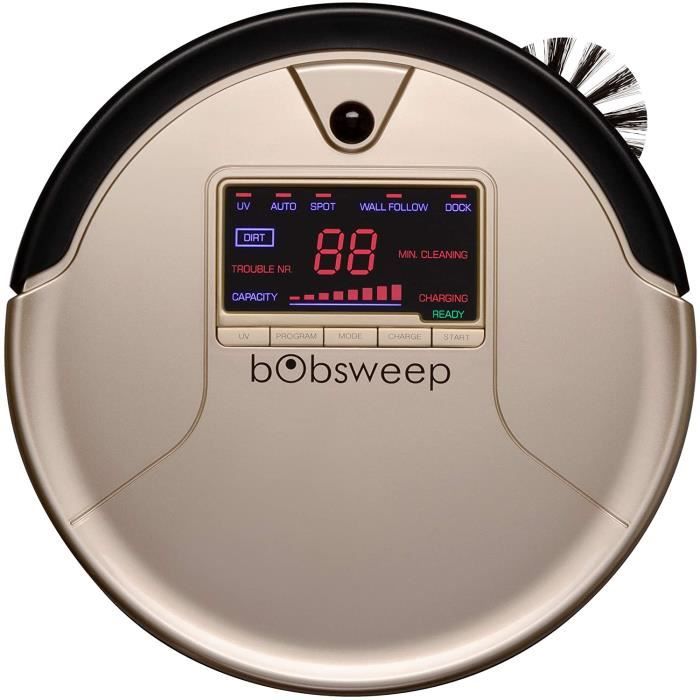 bObsweep  Robot aspirateur et serpillère Standard PetHair Champagne - 726670294616