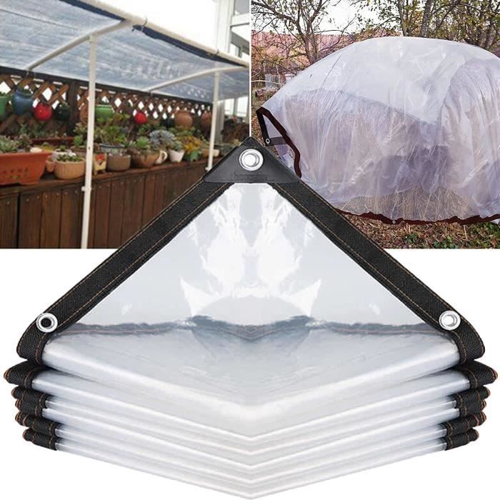 Bâche Transparente, 2.5X3M 3.5X5M Bâche Imperméable Transparente Avec — free download