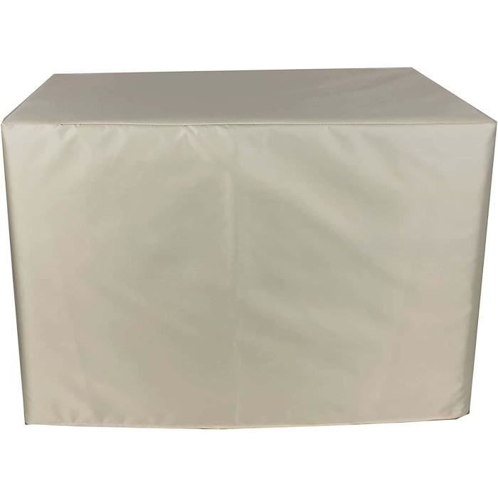 Housse Protection Salon De Jardin Extérieur Imperméable Beige 160x130x90cm