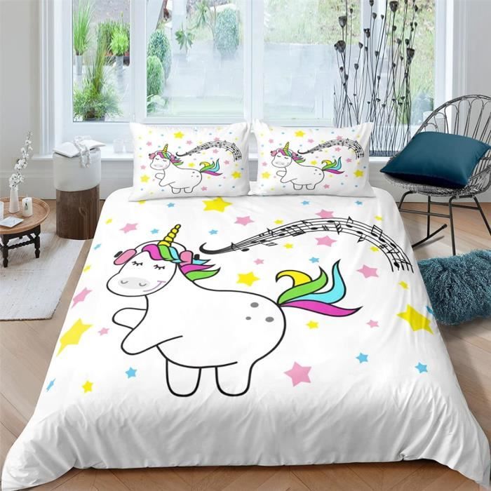 Dauphin Animal 3D Imprimé Housse De Couette,Parure De Lit 200X200 Cm Housses De Couettes Fermeture À Glissière Microfibre Et 2 Douxtaie D'oreiller Pour 3 Pièces Ensemble De Literie -911Y369T476