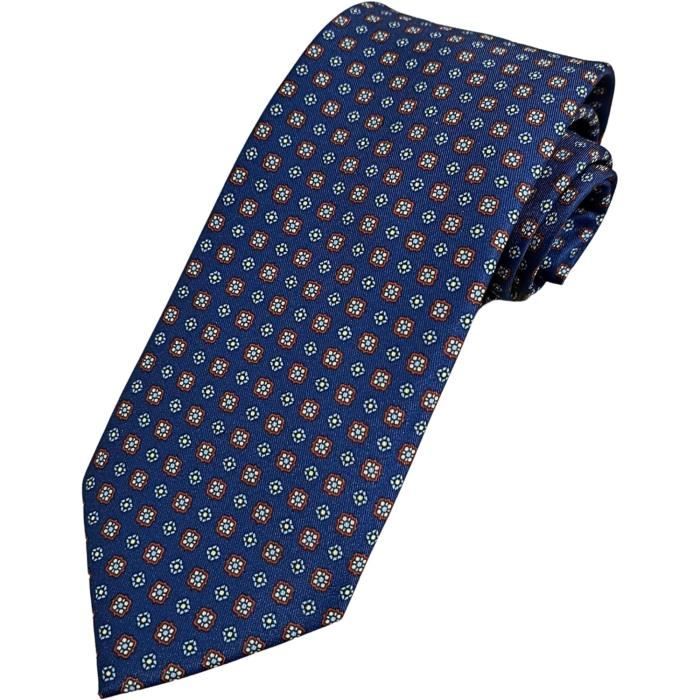 Cravate En Soie Lorenzo Cana - 100% Soie - Dimensions 7.5 X 150 Cm - Avec Pochette De Rangement - Idéal Mariage, Bureau - 9