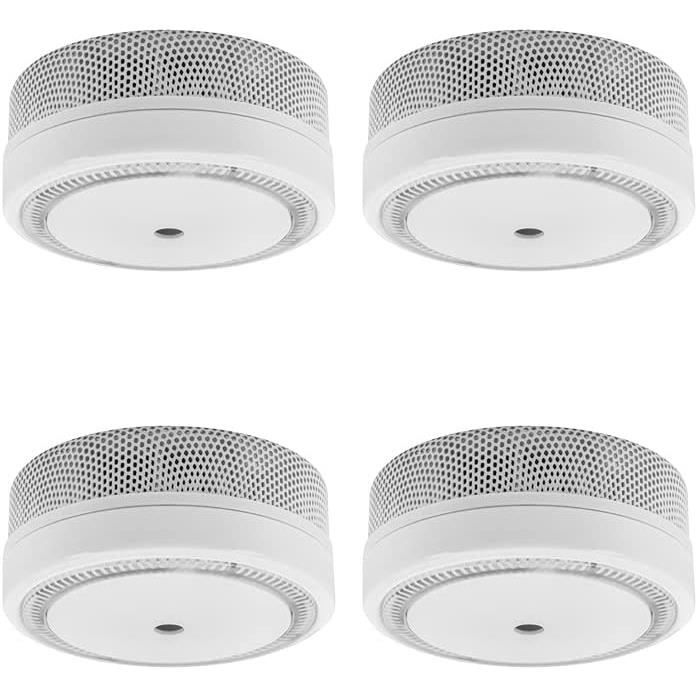 Détecteur De Fumée Nemaxx M1-Mini - Photoélectrique, Batterie Lithium Intégrée - Conforme DIN EN14604 - Alarme 85 DB - 10