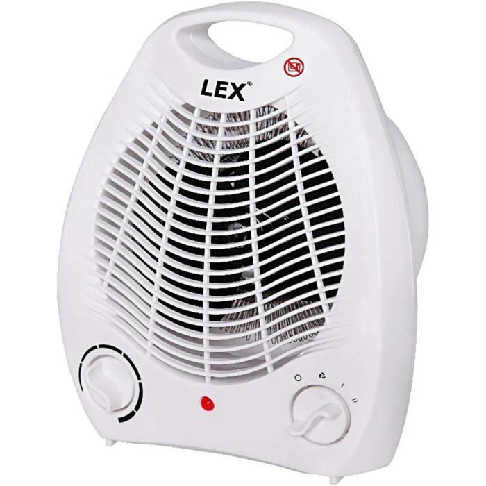Radiateur Soufflant Bomann HL 6064 - 2000W, 2 Niveaux, Oscillant, Fonction Ventilateur, Thermostat Réglable