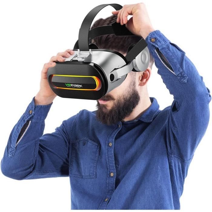 Casque VR Pour Smartphone – Immersion 110°, Compatible IOS/Android 5.5-6.7 Pouces | Avec Manette Et Audio Intégré