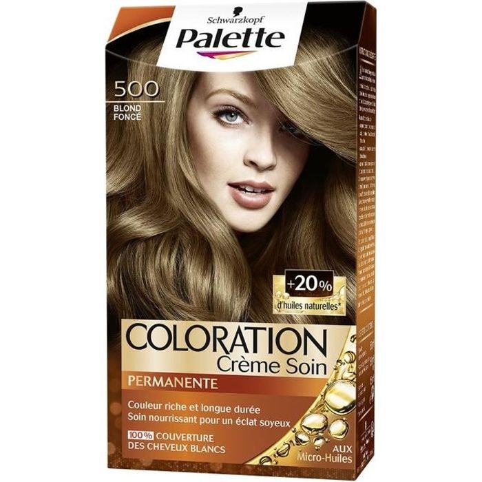 coloration blond fonce x 1 schwarzkopf palette achat vente coloration coloration blond 500 cdiscount