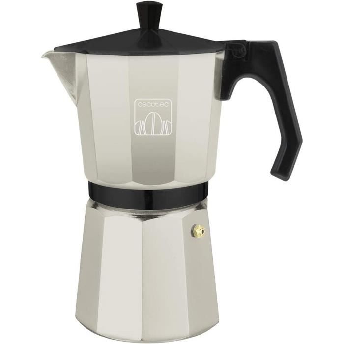 Cafetière Italienne Cecotec MokClassic 600 - Aluminium Grenat Pour Gaz Et Vitrocéramique