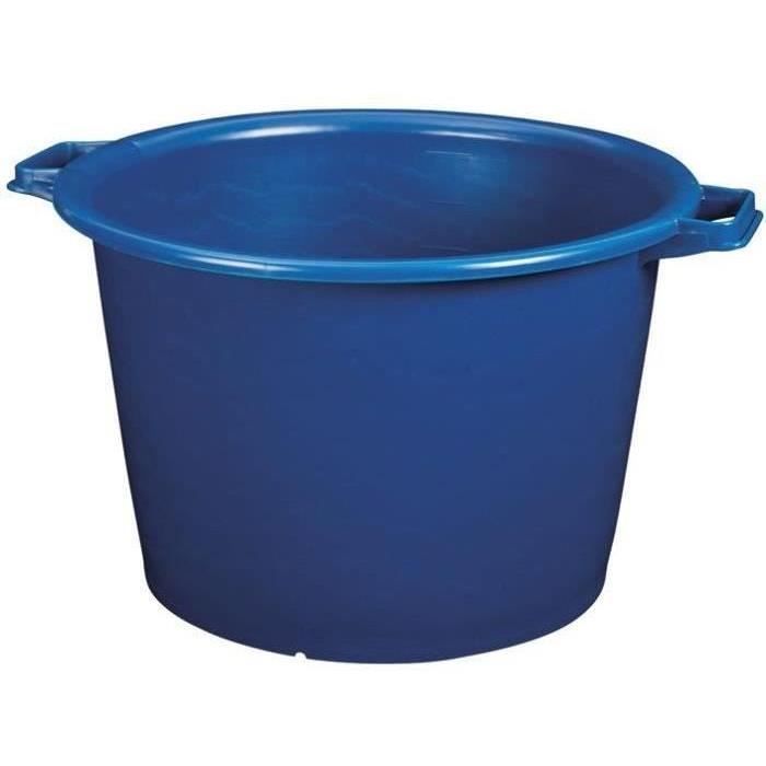 Baquet rond 30 L - D: 45 cm - H 29 cm - bleu